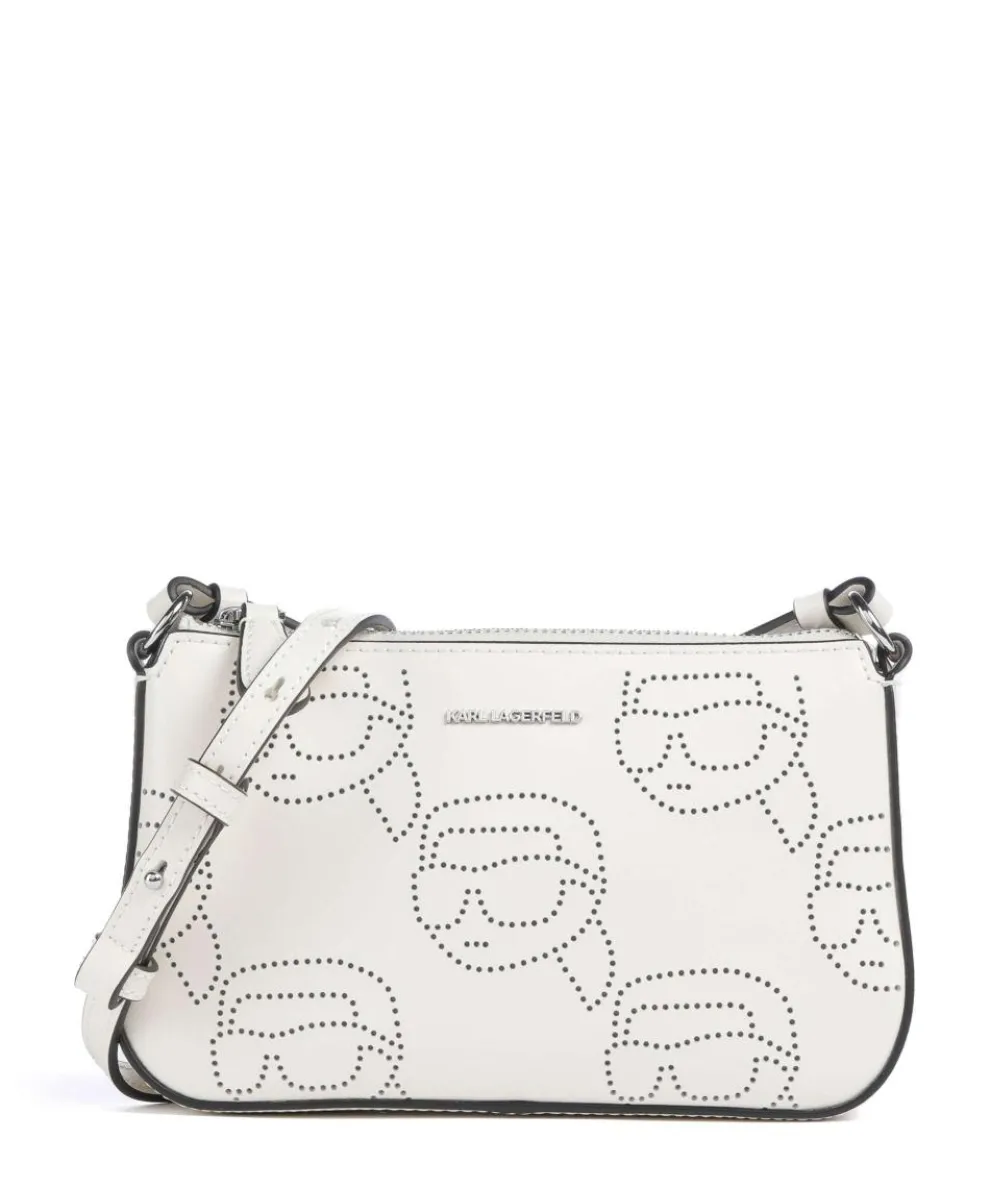 K/Ikonik Crossbody bag fine grain cow leather cream