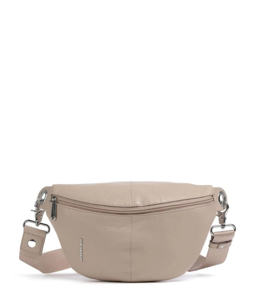 Mellow Leather Fanny pack grained calfskin taupe