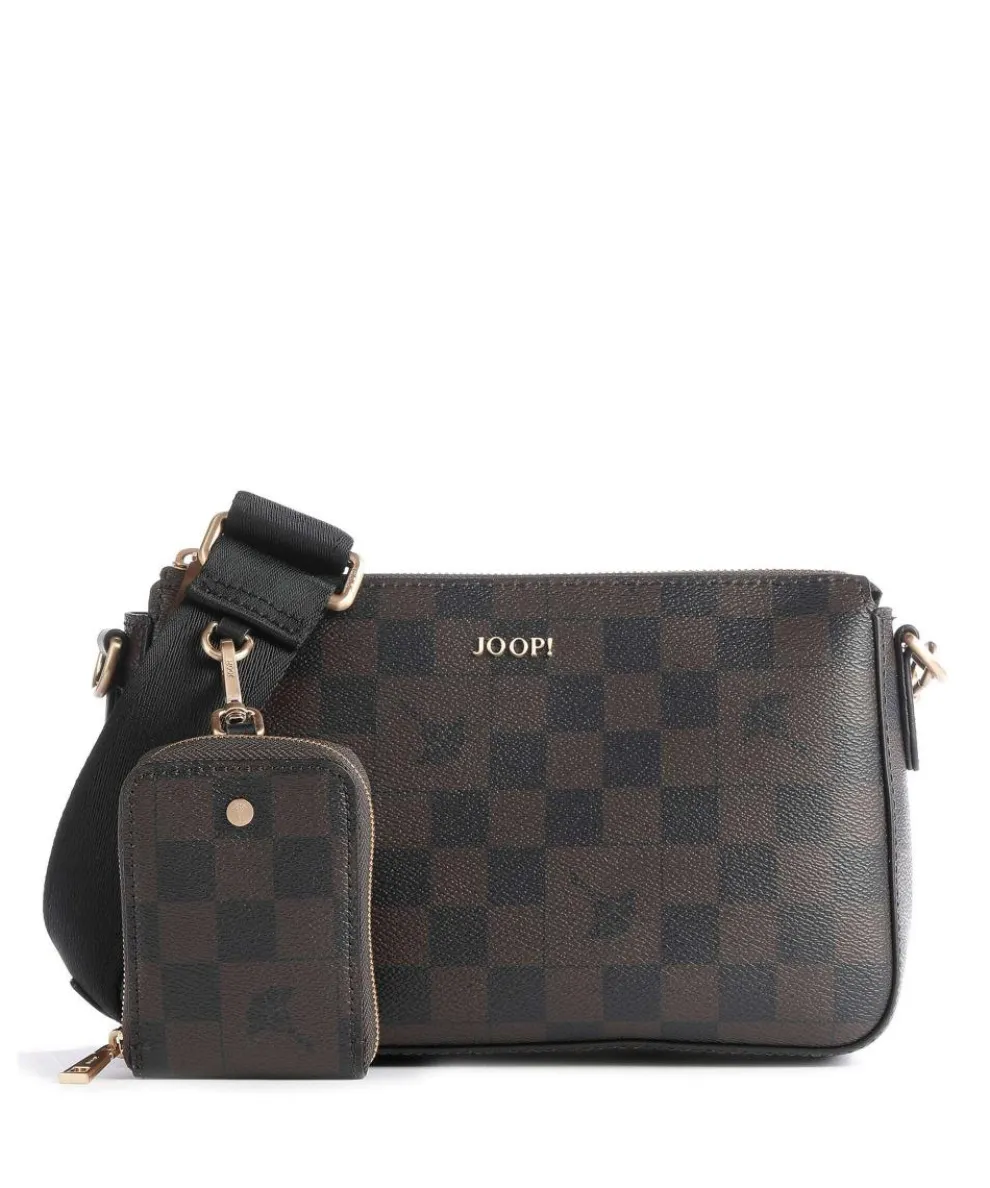 Cortina Piazza Jasmina Crossbody bag imitation leather dark brown