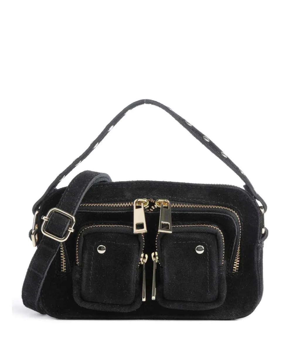 Suede Helena Crossbody bag brushed leather black