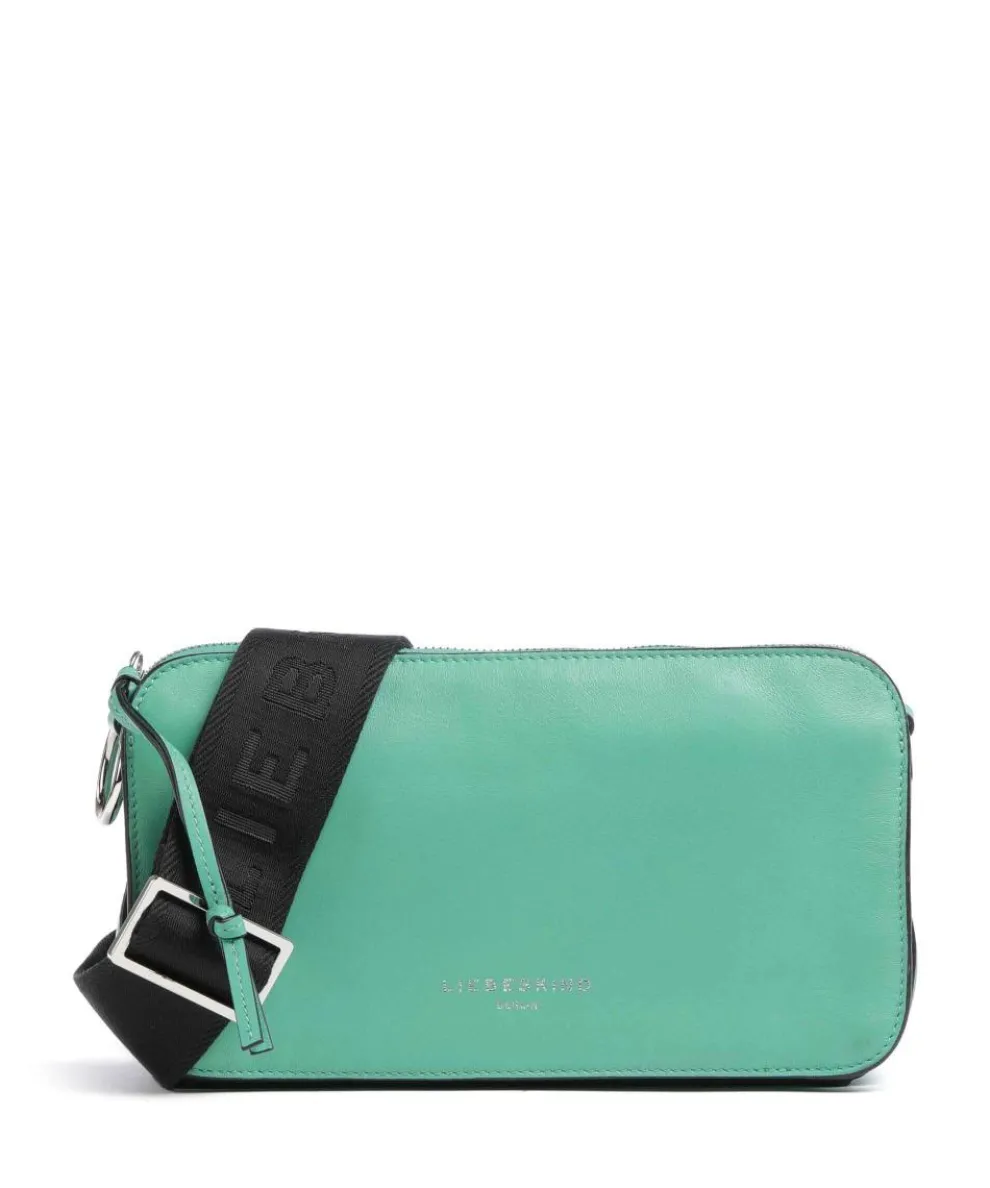 Clarice Sheep Natural Crossbody bag lamb leather green