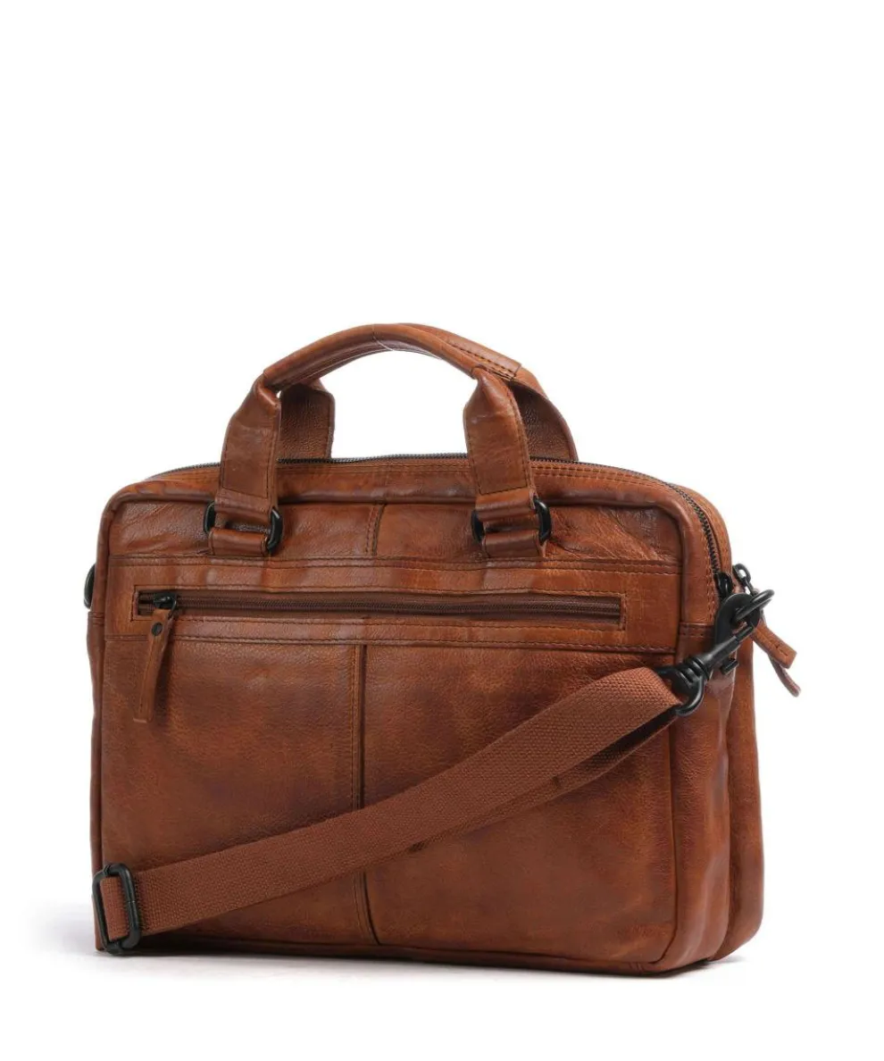 Apache Briefcase 13″ grained leather cognac
