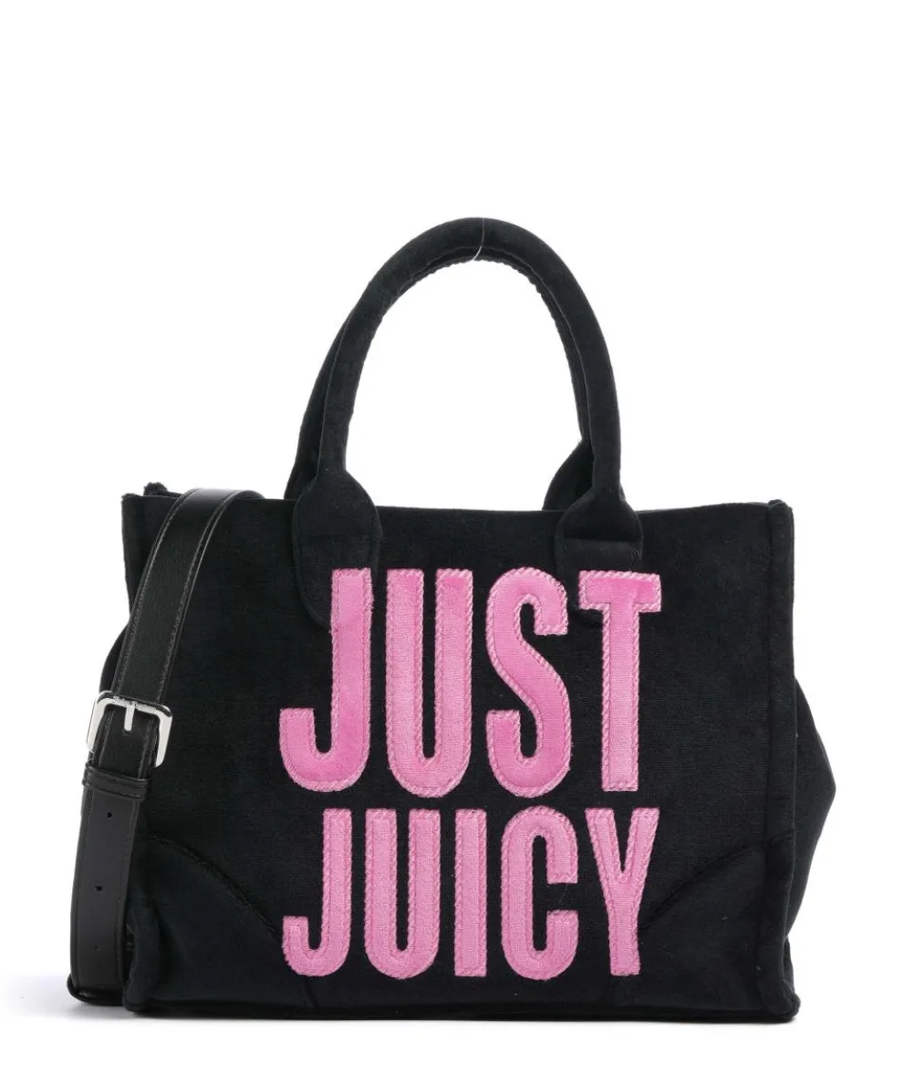 Iris Patch Velvet M Handbag polyester black