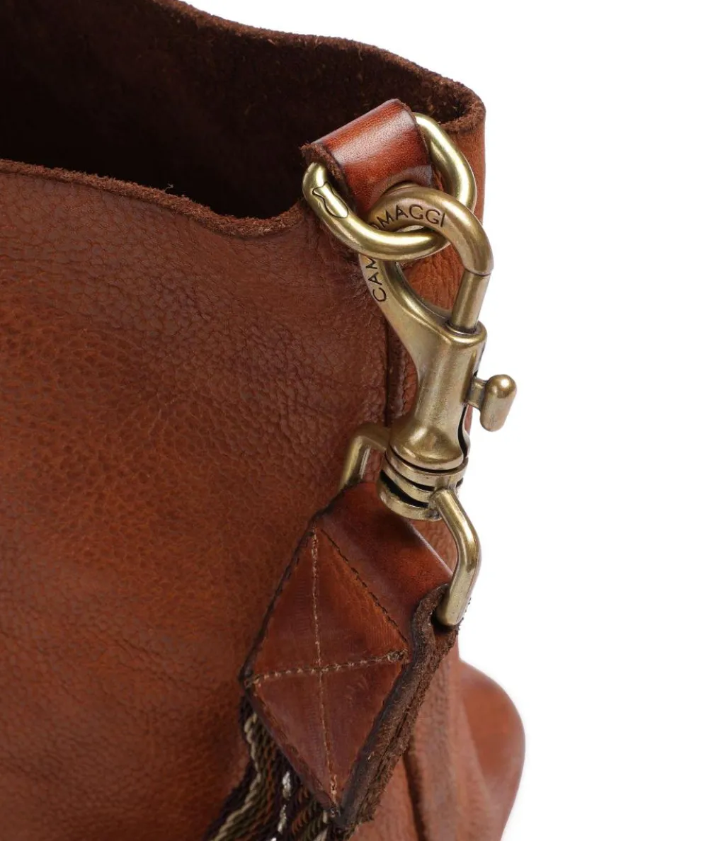 Tote bag grained cow leather cognac