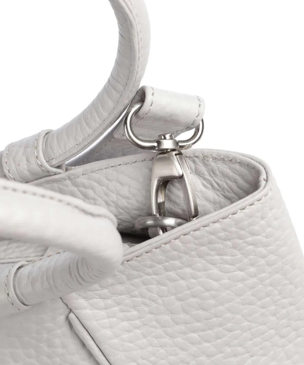 Hirsch Ilona Handbag grained cow leather light grey