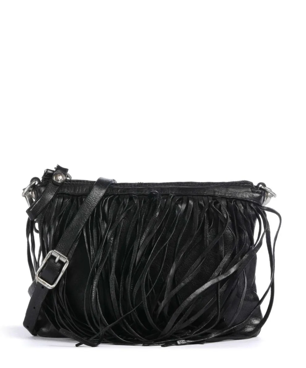 Crossbody bag cow leather black