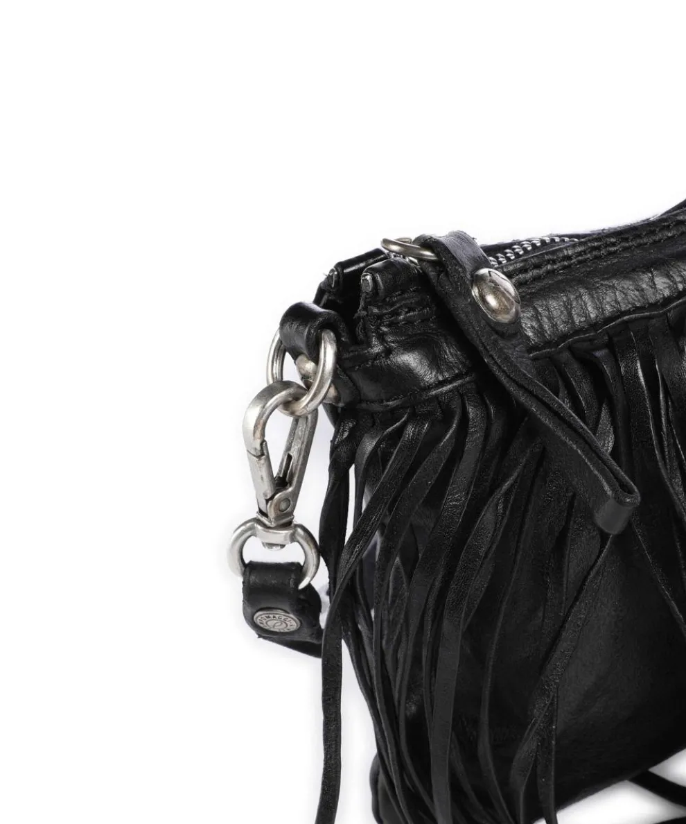 Crossbody bag cow leather black