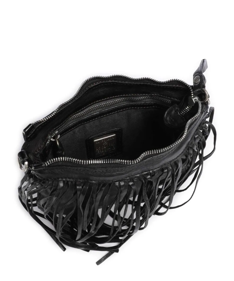 Crossbody bag cow leather black