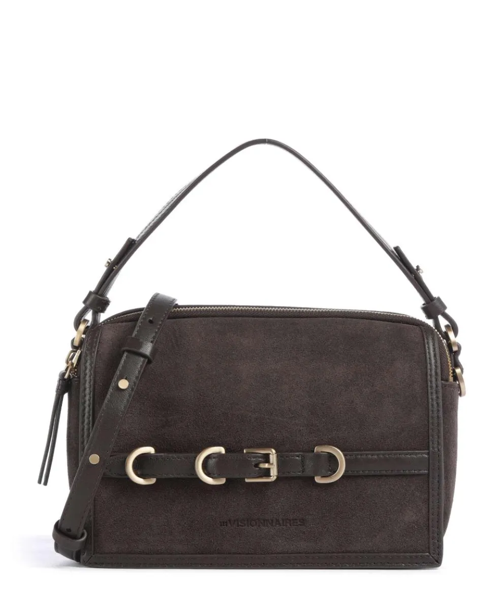 Emily Cozy Crossbody bag brushed leather dark brown