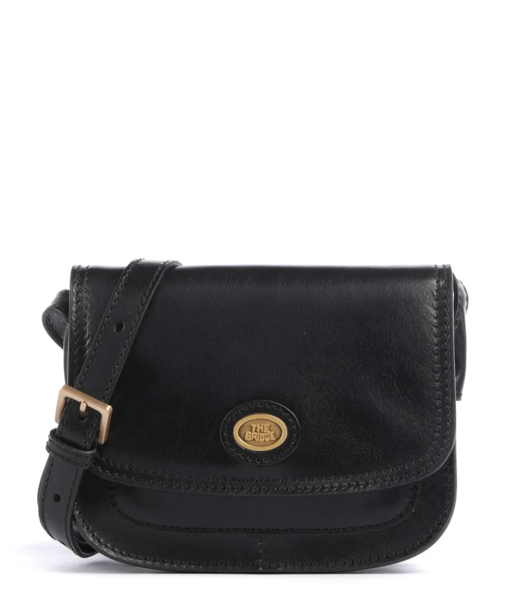 Stodo Crossbody bag fine grain cow leather black