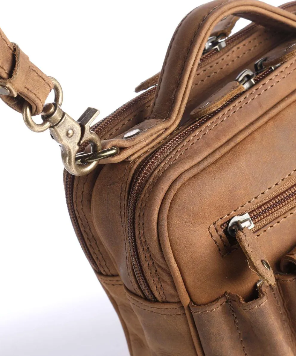 Antic M Crossbody bag cow leather brown