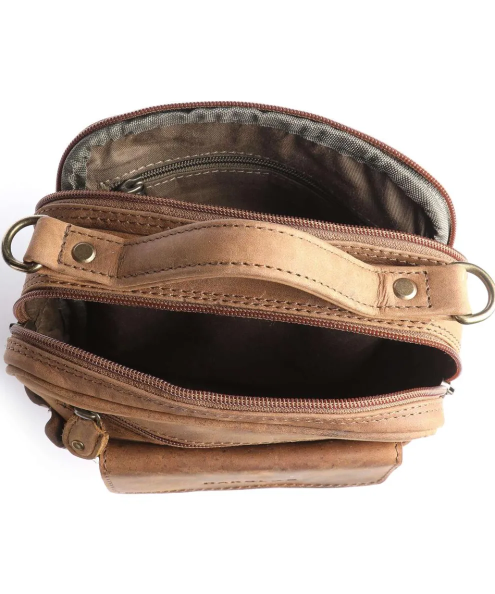 Antic M Crossbody bag cow leather brown