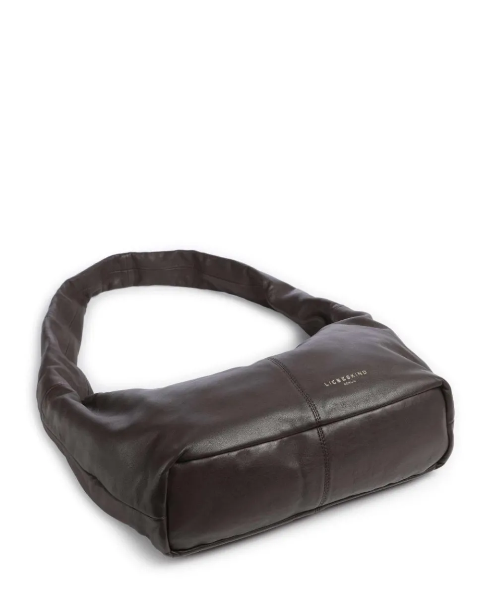 Bo Sheep Natural M Hobo bag sheepskin leather dark brown