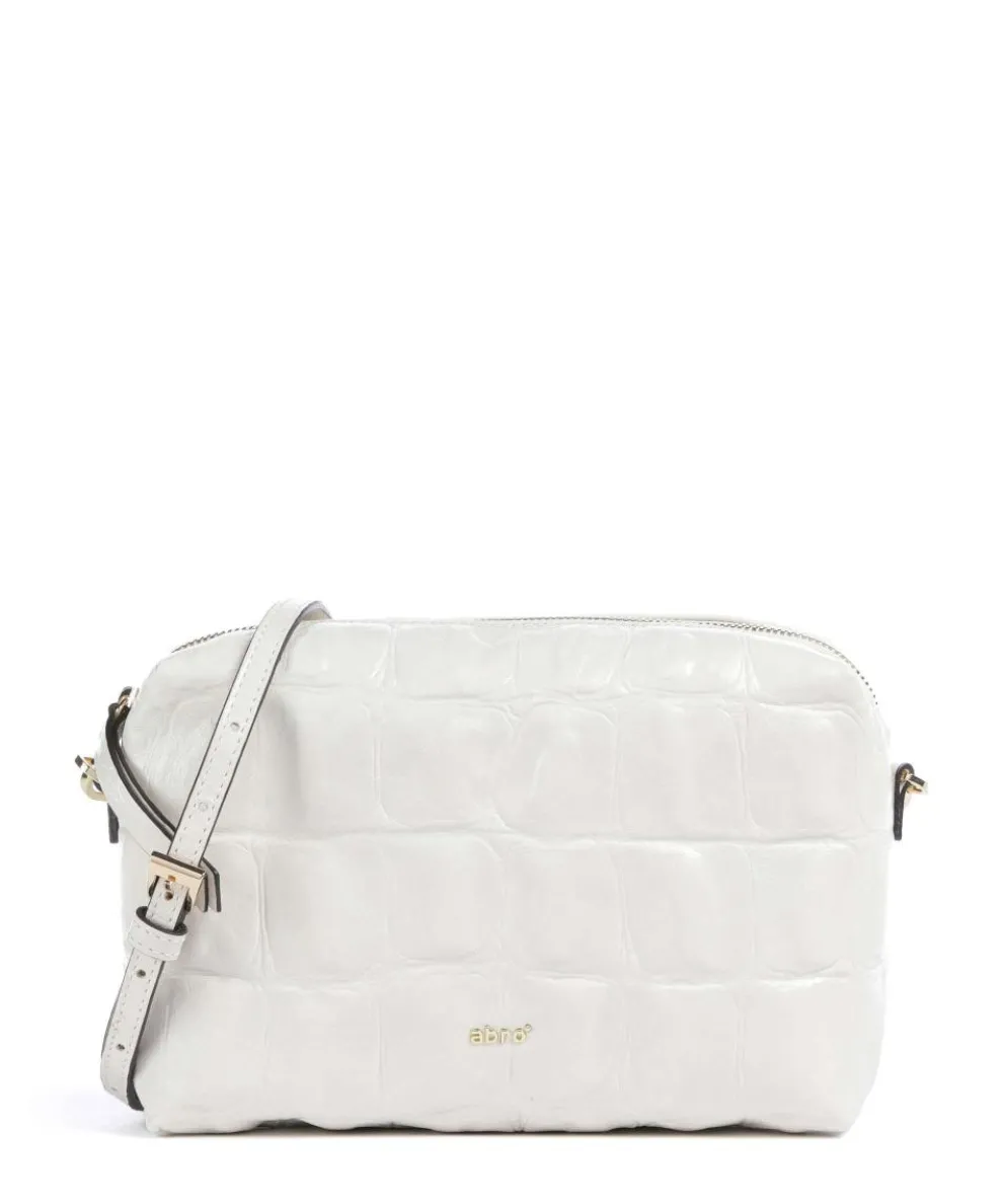 Maxi Cocco Kaia Crossbody bag embossed cow leather white