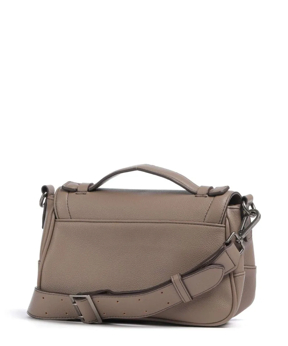 Bestie Crossbody bag recycled leather taupe