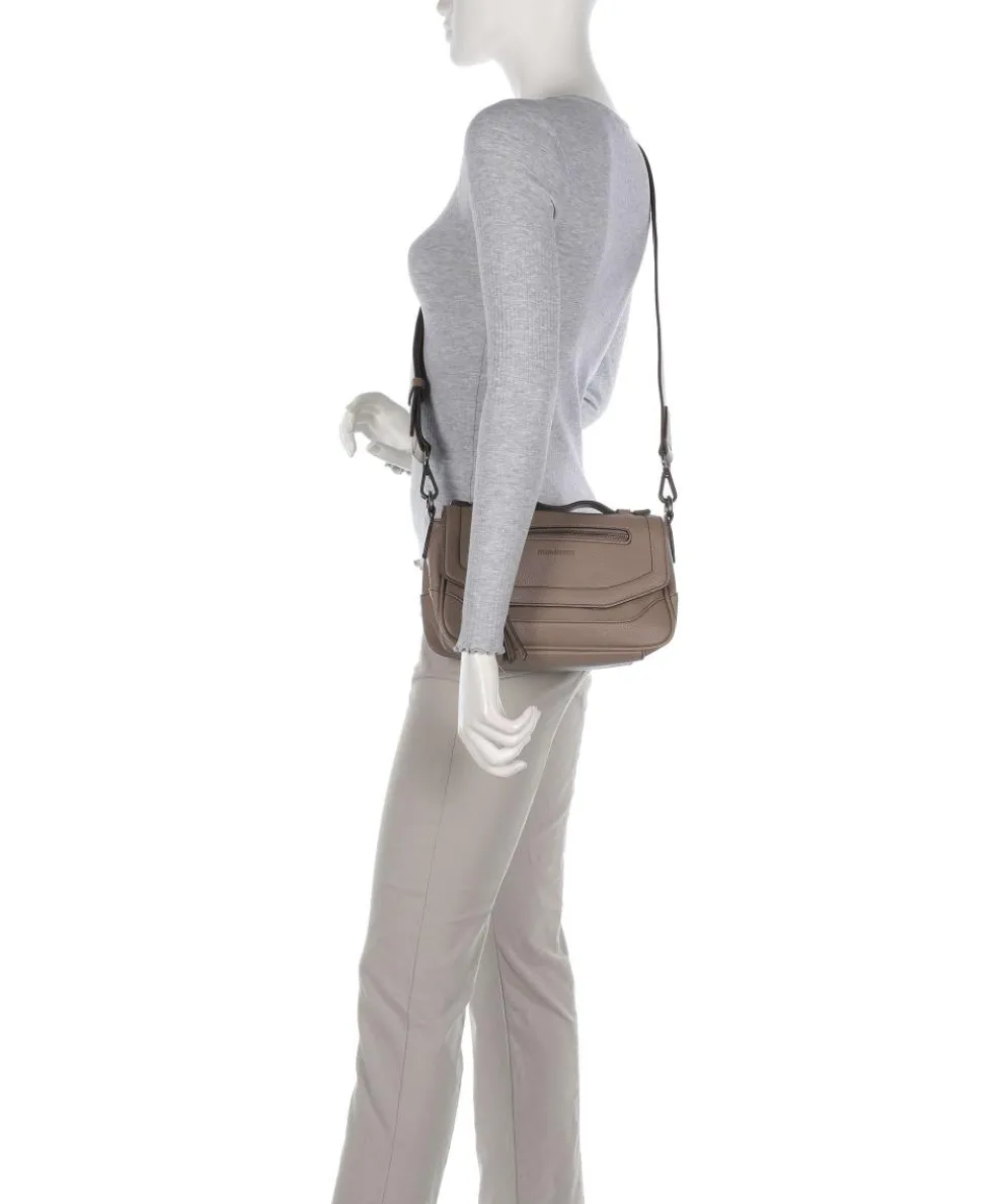 Bestie Crossbody bag recycled leather taupe