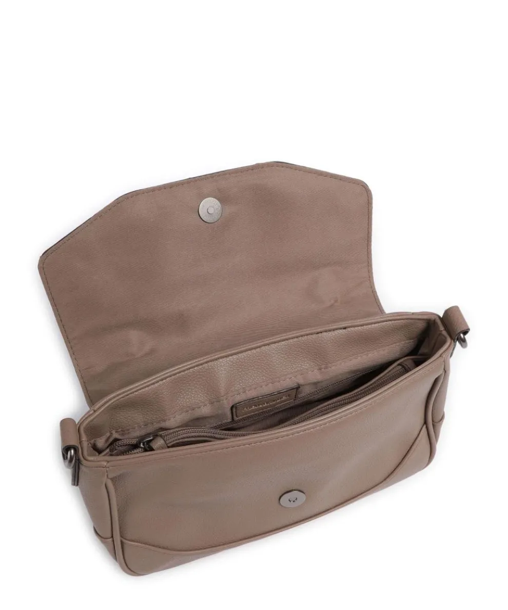 Bestie Crossbody bag recycled leather taupe