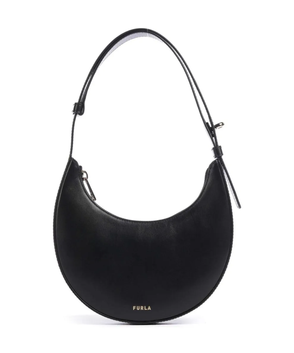 Delizia Mini Shoulder bag fine grain leather black