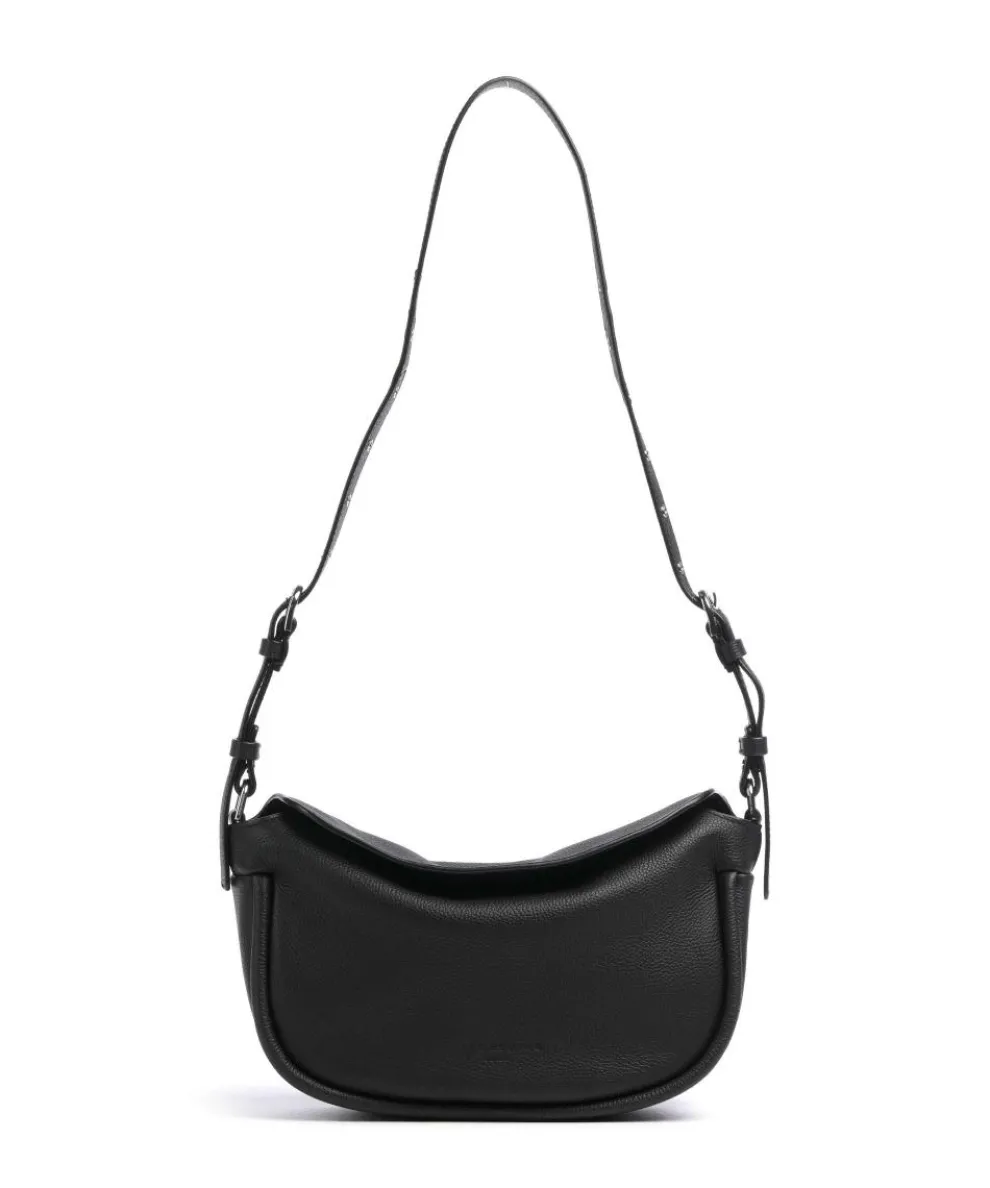 Small Pebble M Shoulder bag grained cow leather black