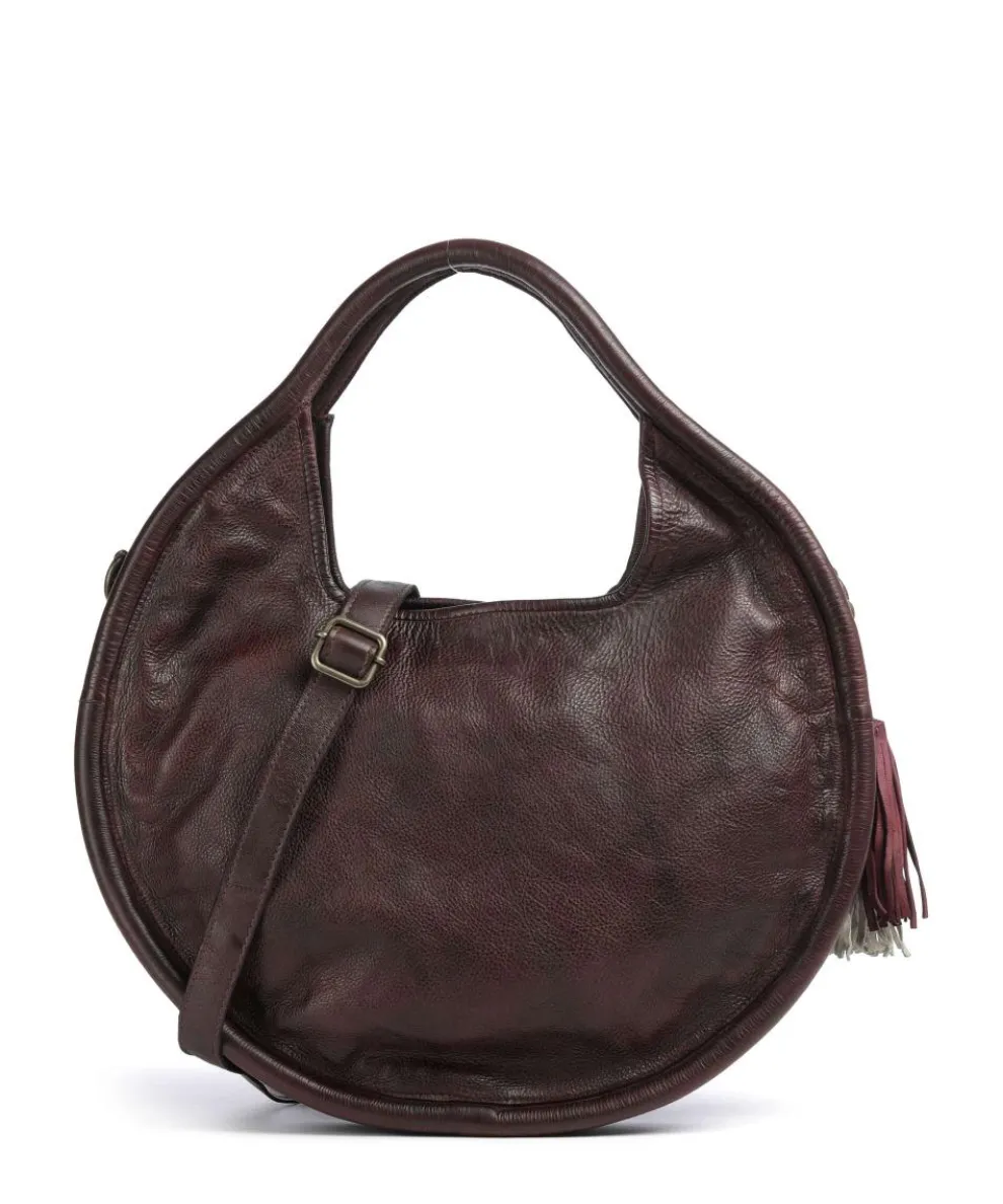 Kaisterstrasse 1 Handbag grained cow leather mahogany