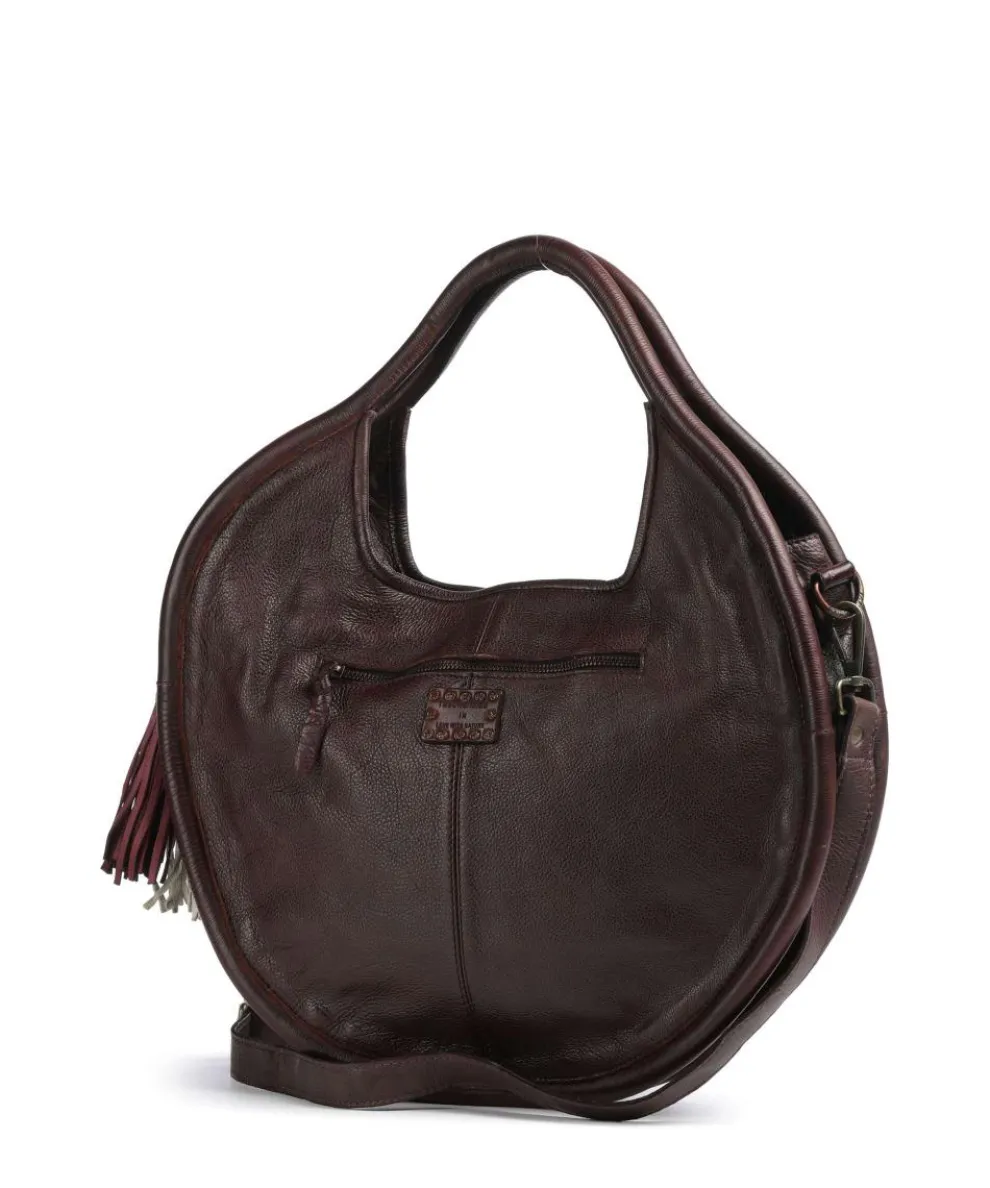 Kaisterstrasse 1 Handbag grained cow leather mahogany