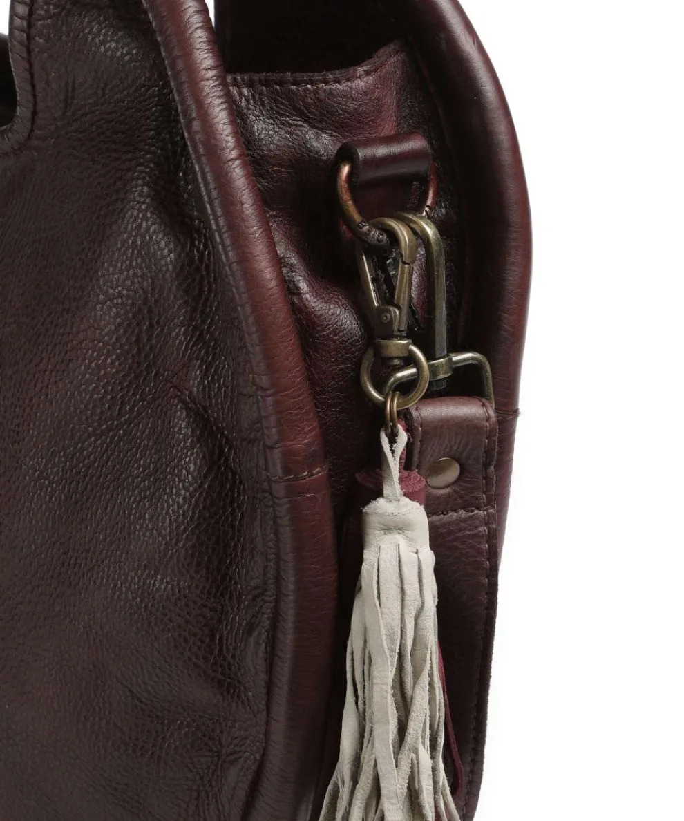 Kaisterstrasse 1 Handbag grained cow leather mahogany