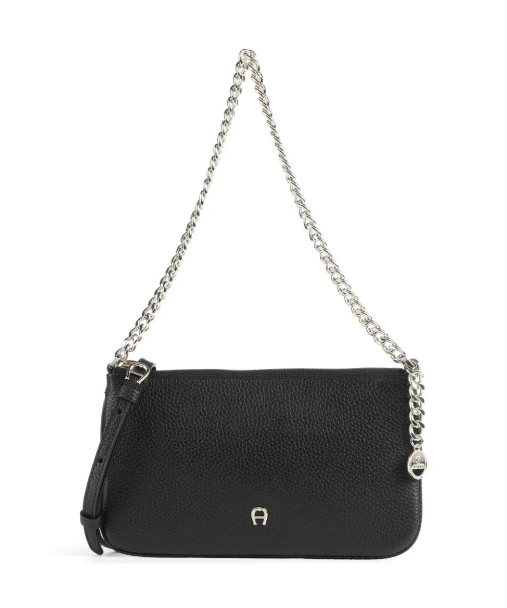 Fashion Shoulder bag grained cow leather black