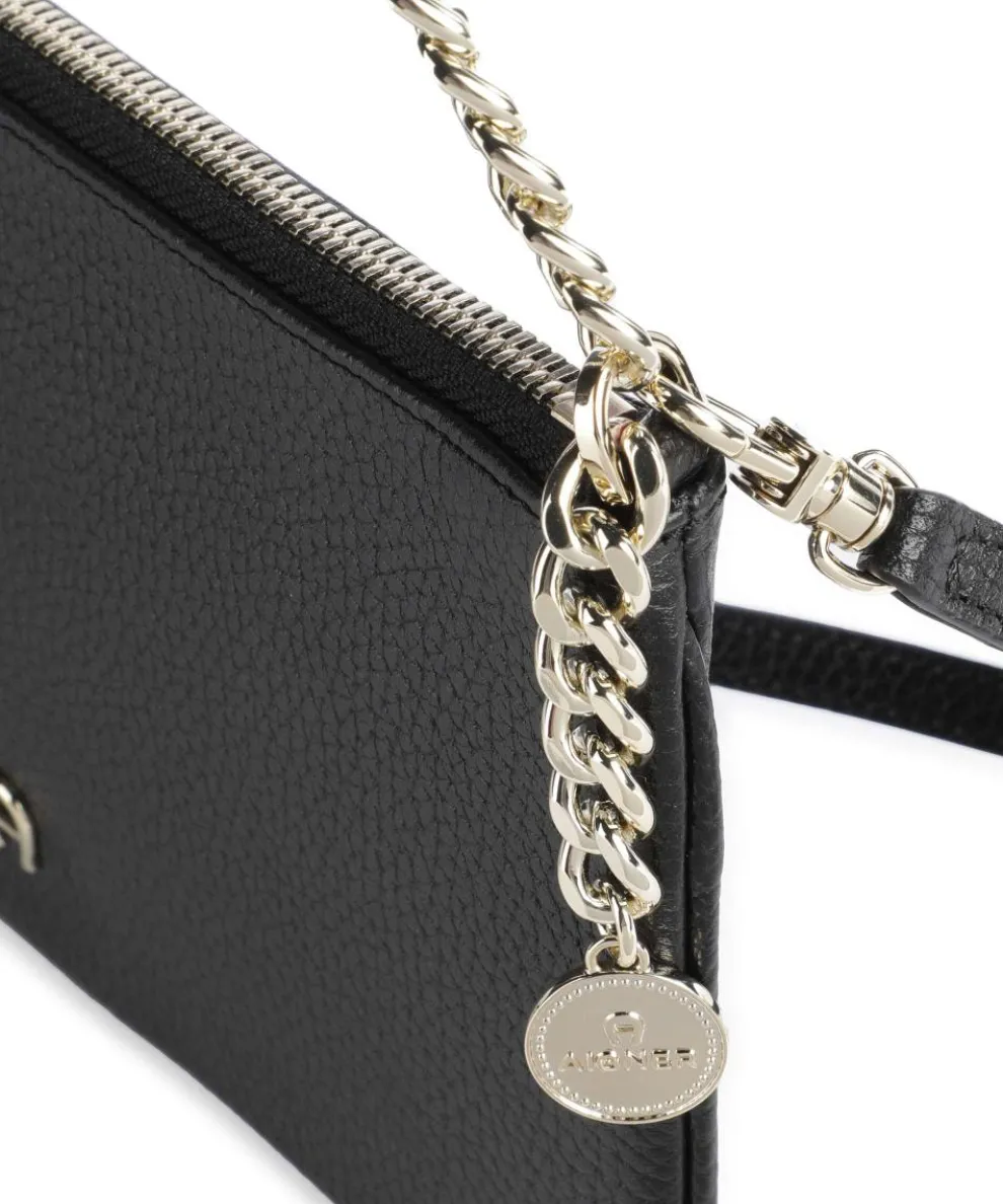 Fashion Shoulder bag grained cow leather black
