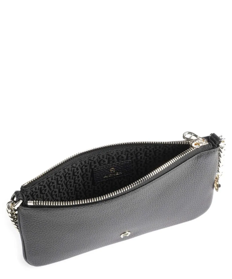 Fashion Shoulder bag grained cow leather black