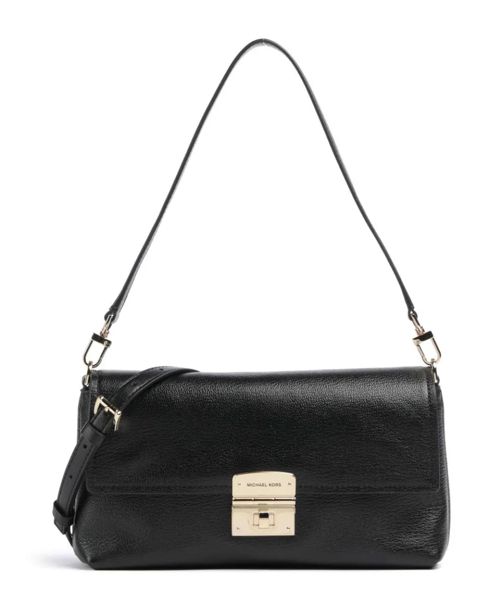 Addie Shoulder bag grained leather black
