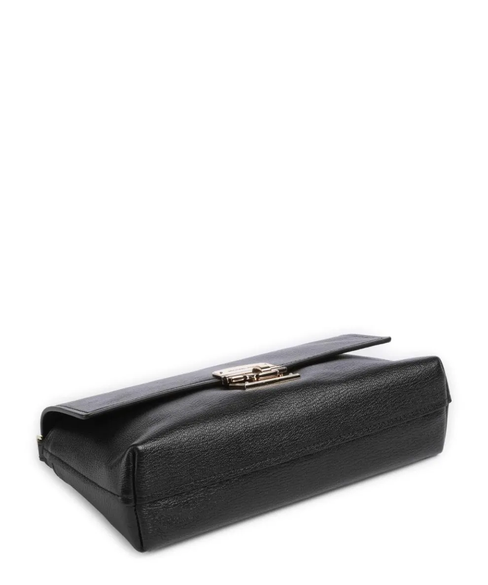 Addie Shoulder bag grained leather black