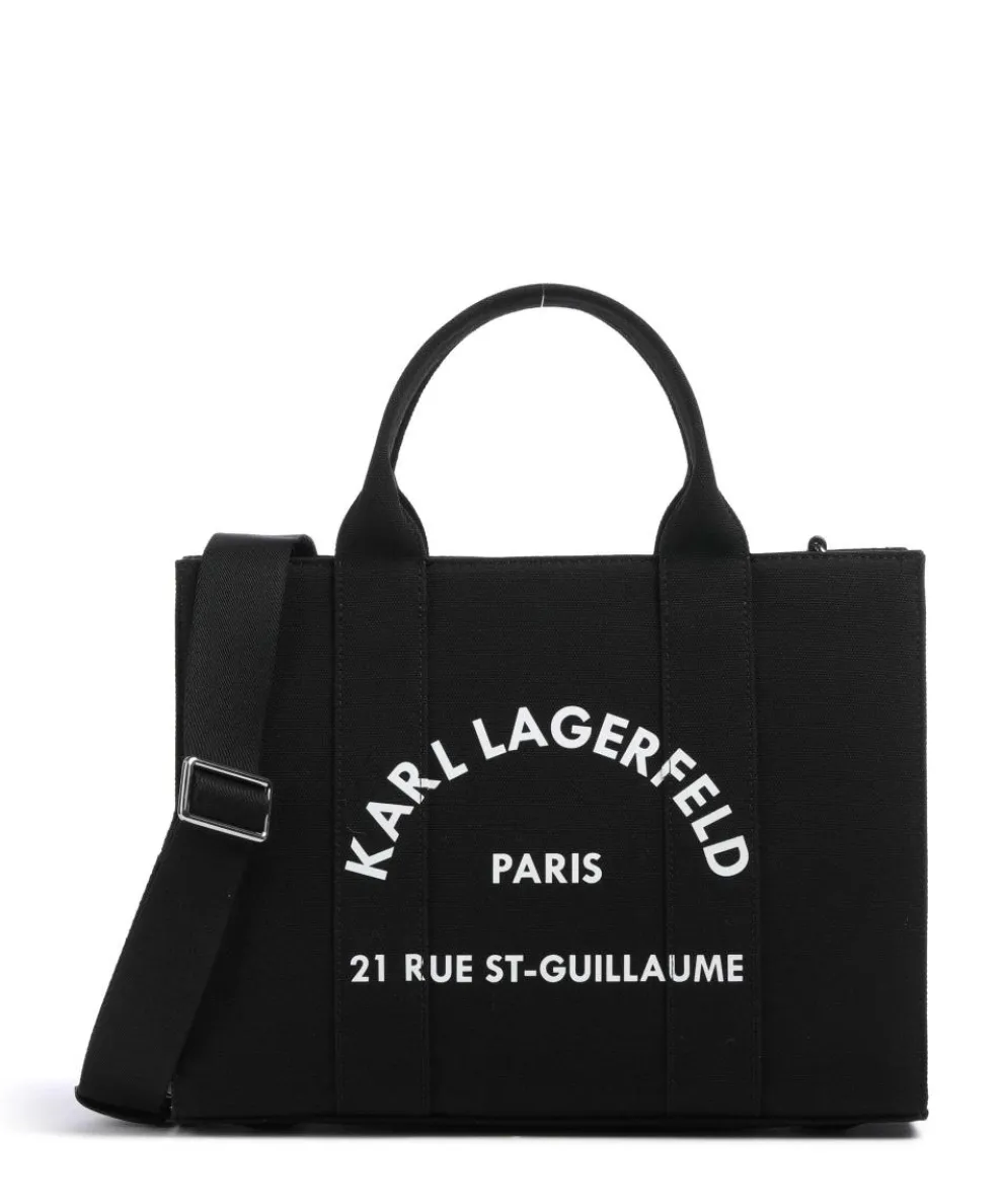 K/Rue St Guillaume Medium Handbag canvas black