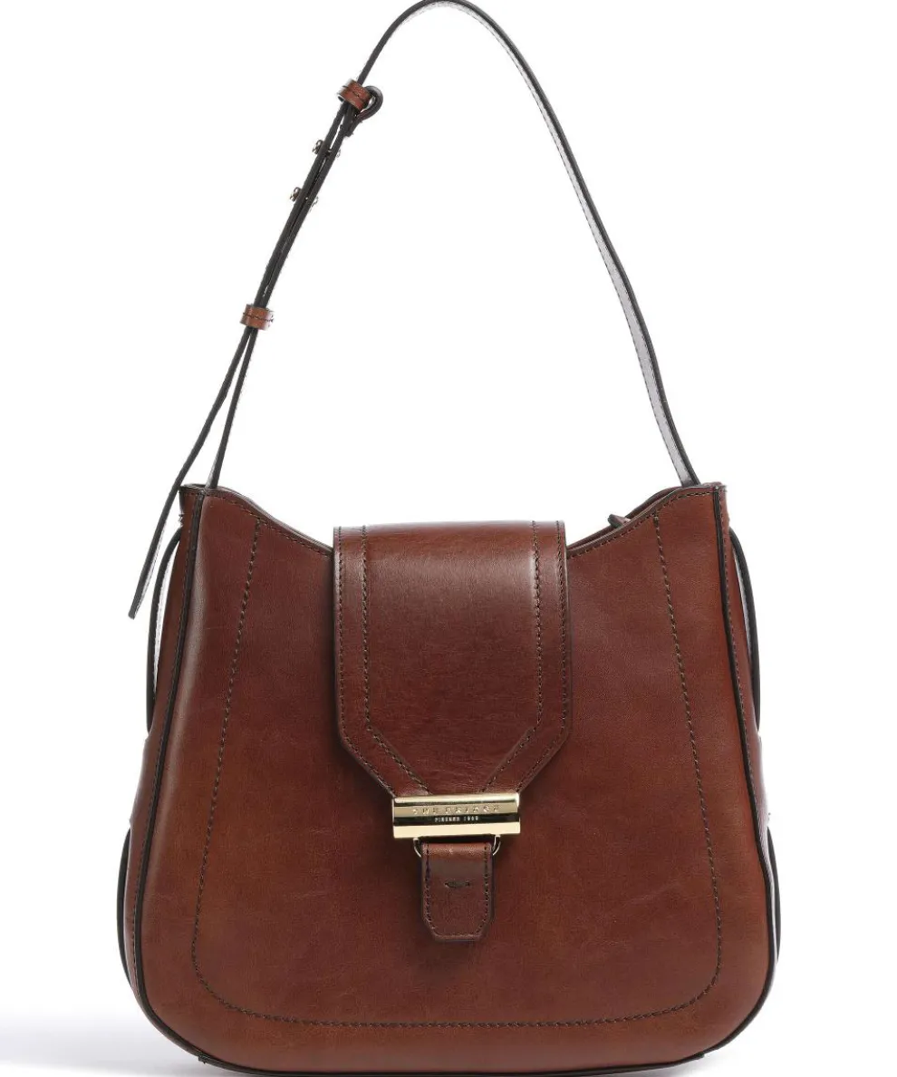 Benedetta Shoulder bag fine grain cow leather brown
