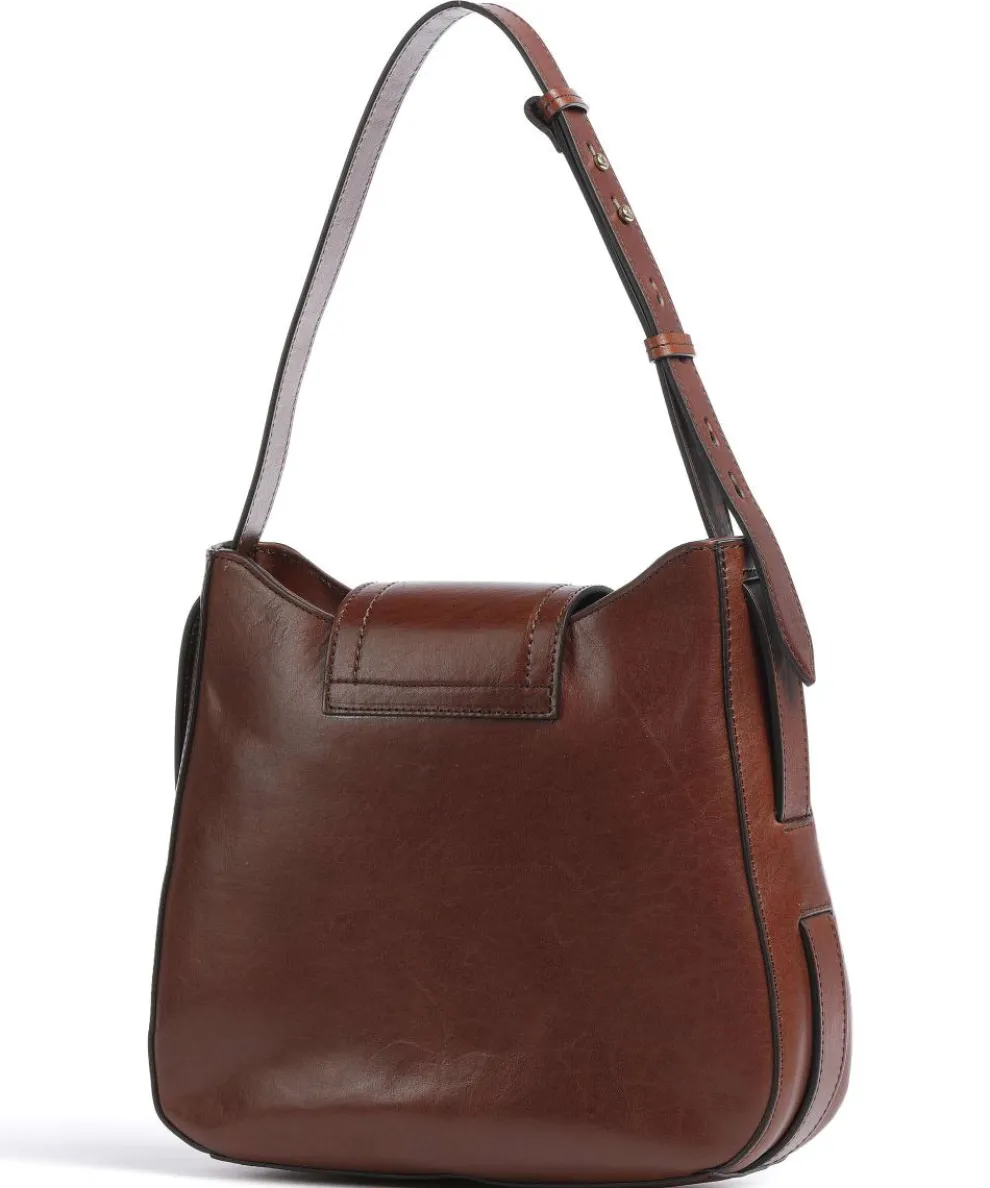 Benedetta Shoulder bag fine grain cow leather brown
