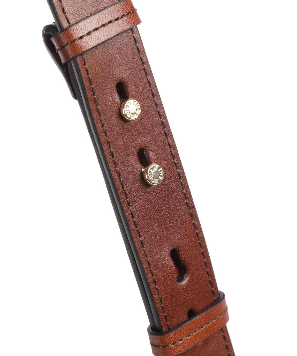 Benedetta Shoulder bag fine grain cow leather brown