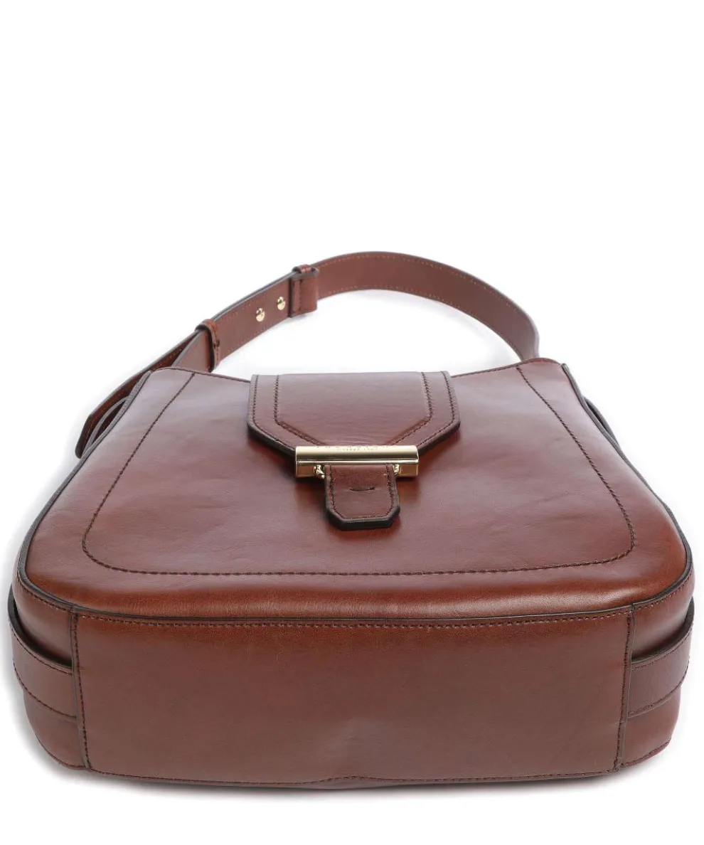 Benedetta Shoulder bag fine grain cow leather brown