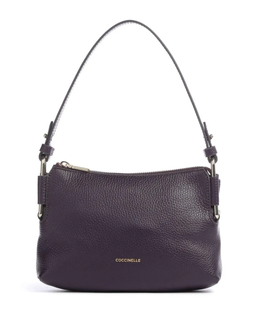 Rebekka Shoulder bag grained cow leather plum