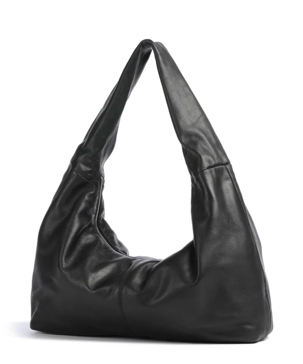 Bo Sheep Natural L Hobo bag sheepskin leather black