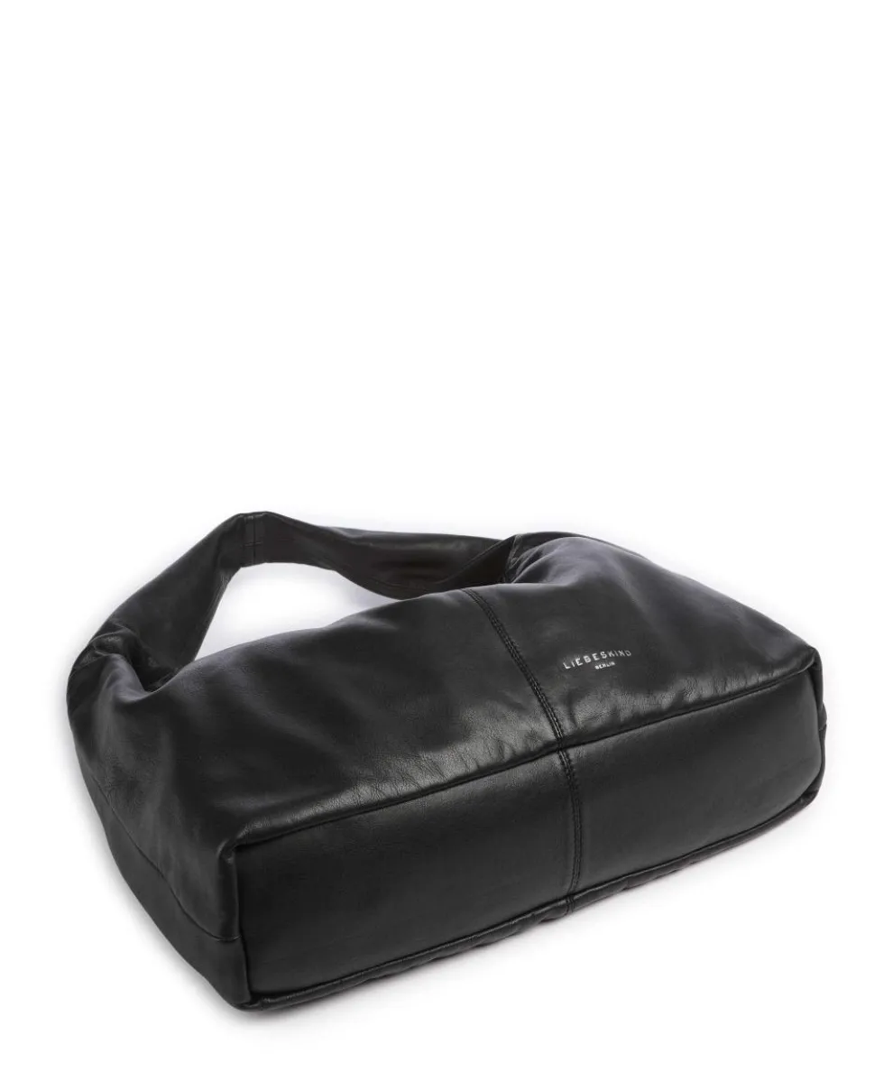 Bo Sheep Natural L Hobo bag sheepskin leather black