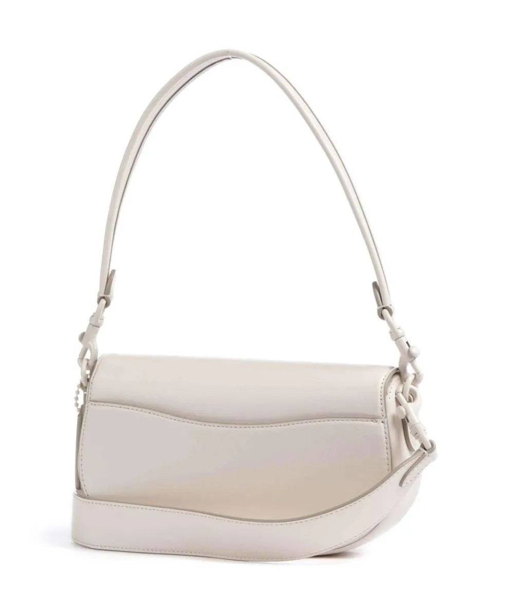 Emmy 23 Shoulder bag fine grain leather white