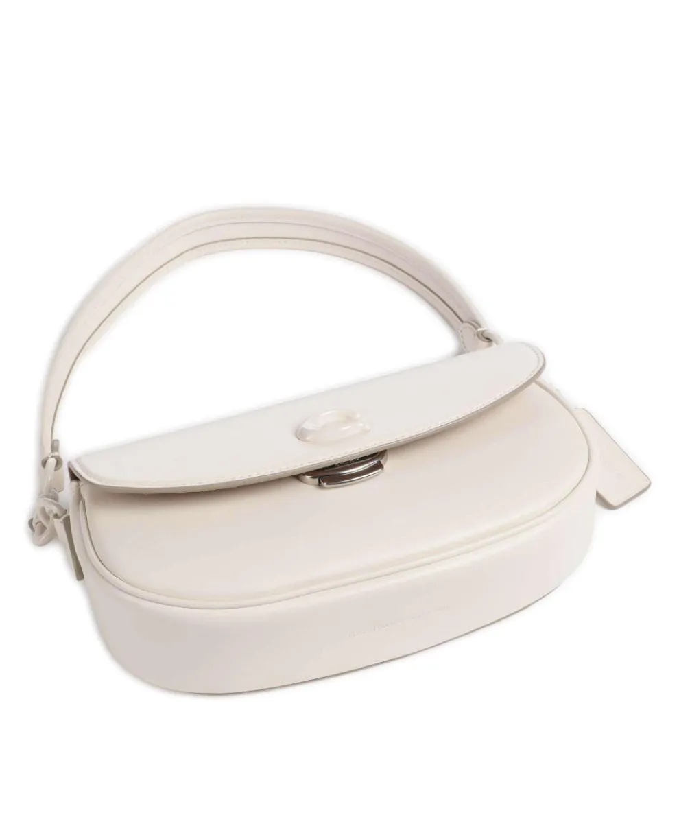 Emmy 23 Shoulder bag fine grain leather white