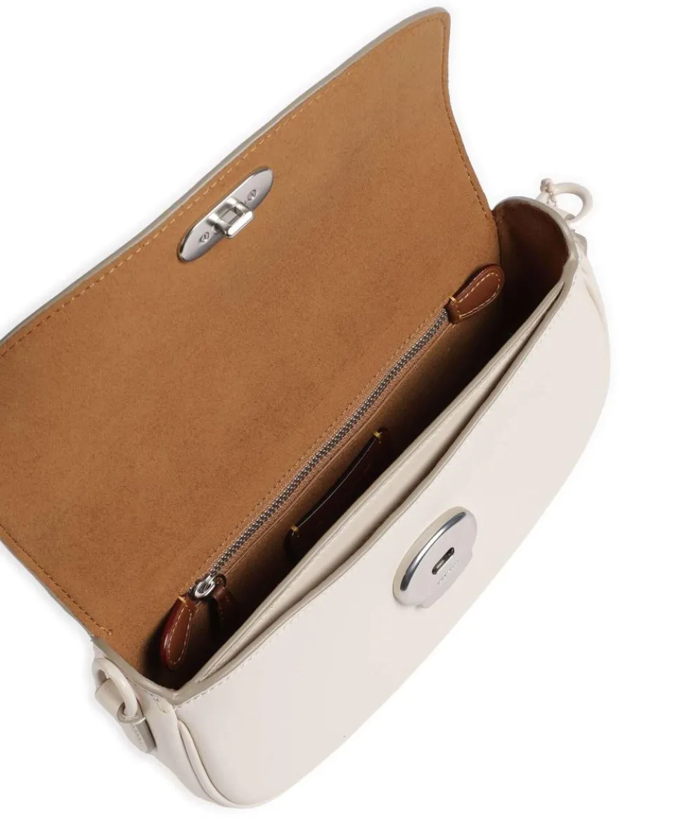Emmy 23 Shoulder bag fine grain leather white