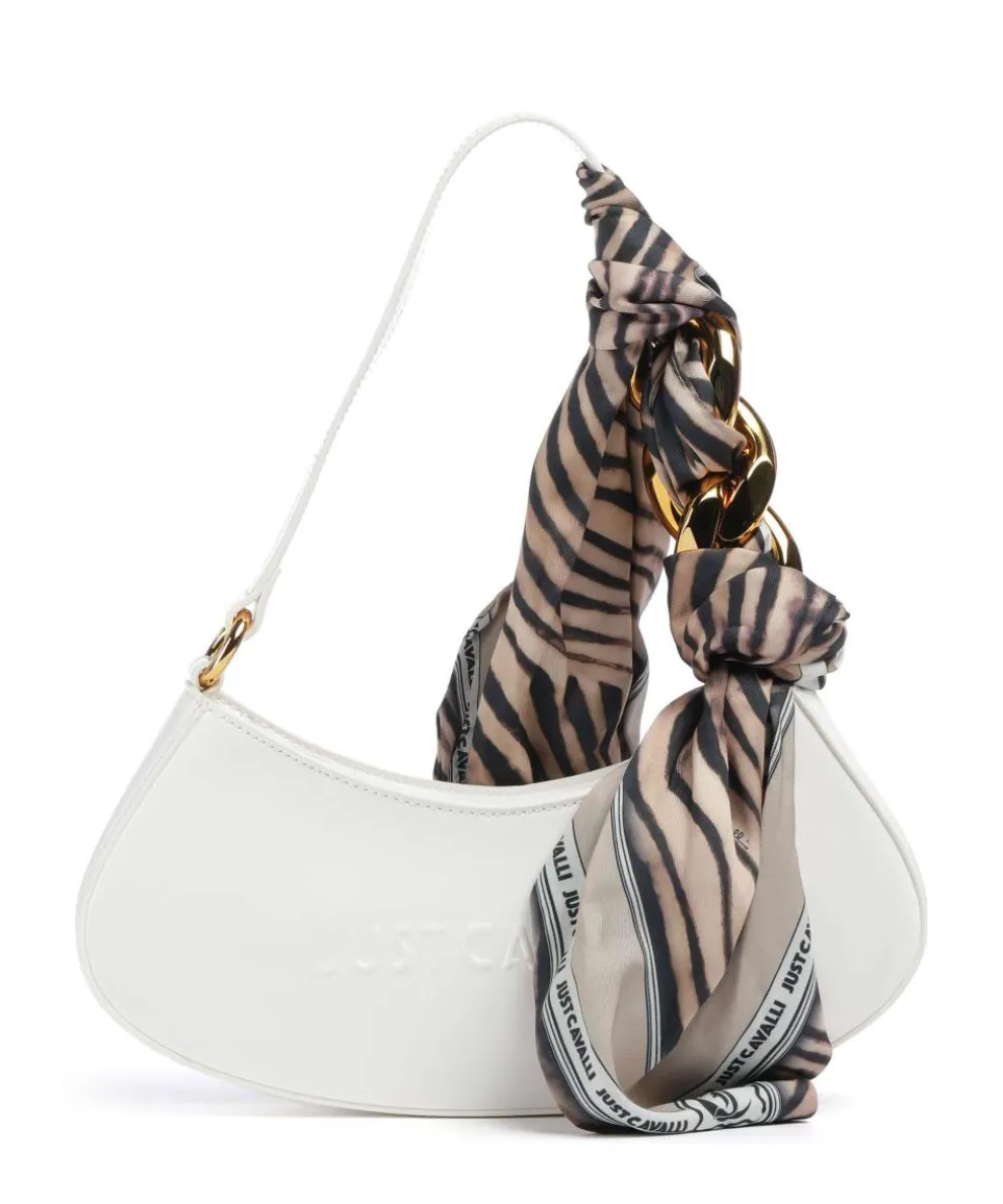 Chain Foulard Shoulder bag polyurethane, polyester white