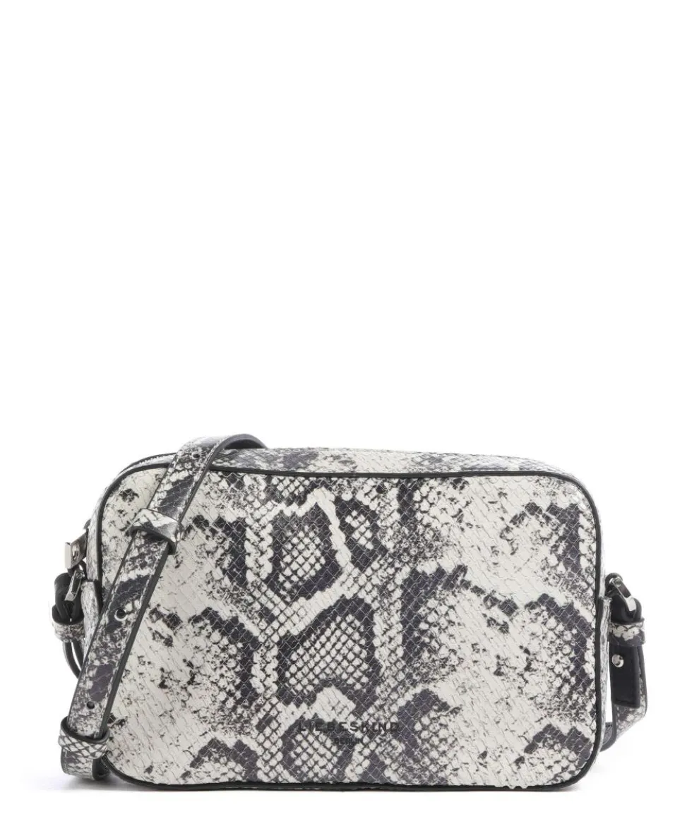 Ella Snake S Crossbody bag embossed leather cream