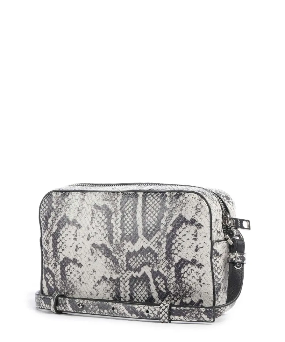 Ella Snake S Crossbody bag embossed leather cream