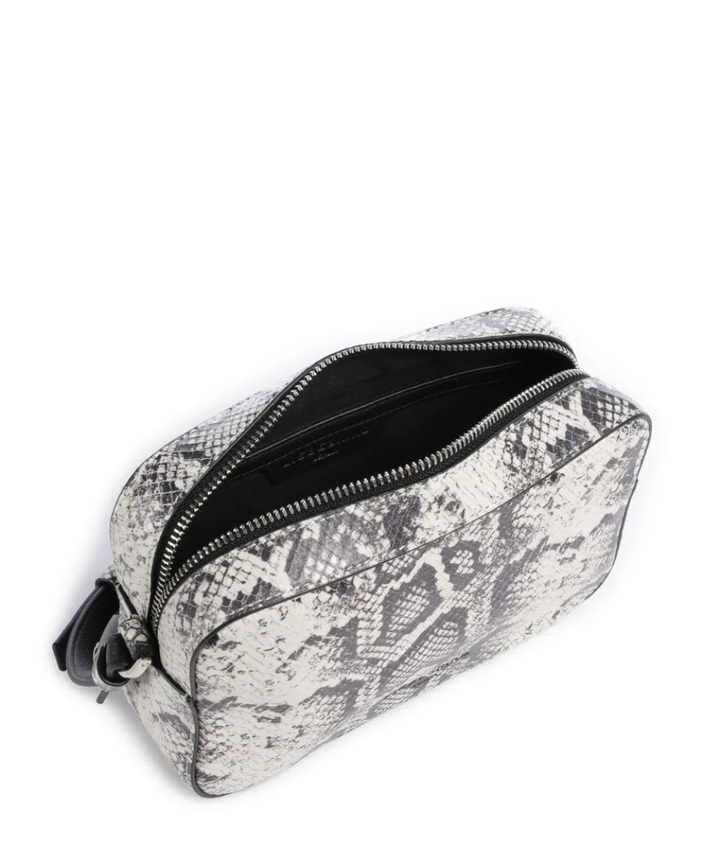 Ella Snake S Crossbody bag embossed leather cream