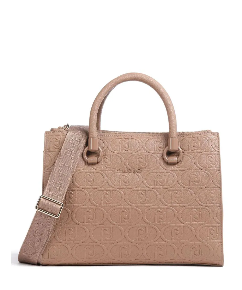 Manhattan Handbag imitation leather light brown