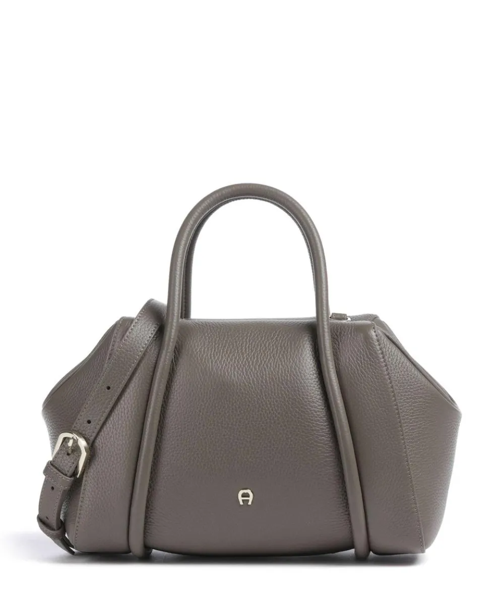Juliette S Handbag grained cow leather taupe