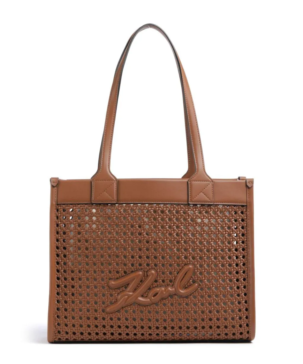 K/Skuare Tote bag imitation leather brown