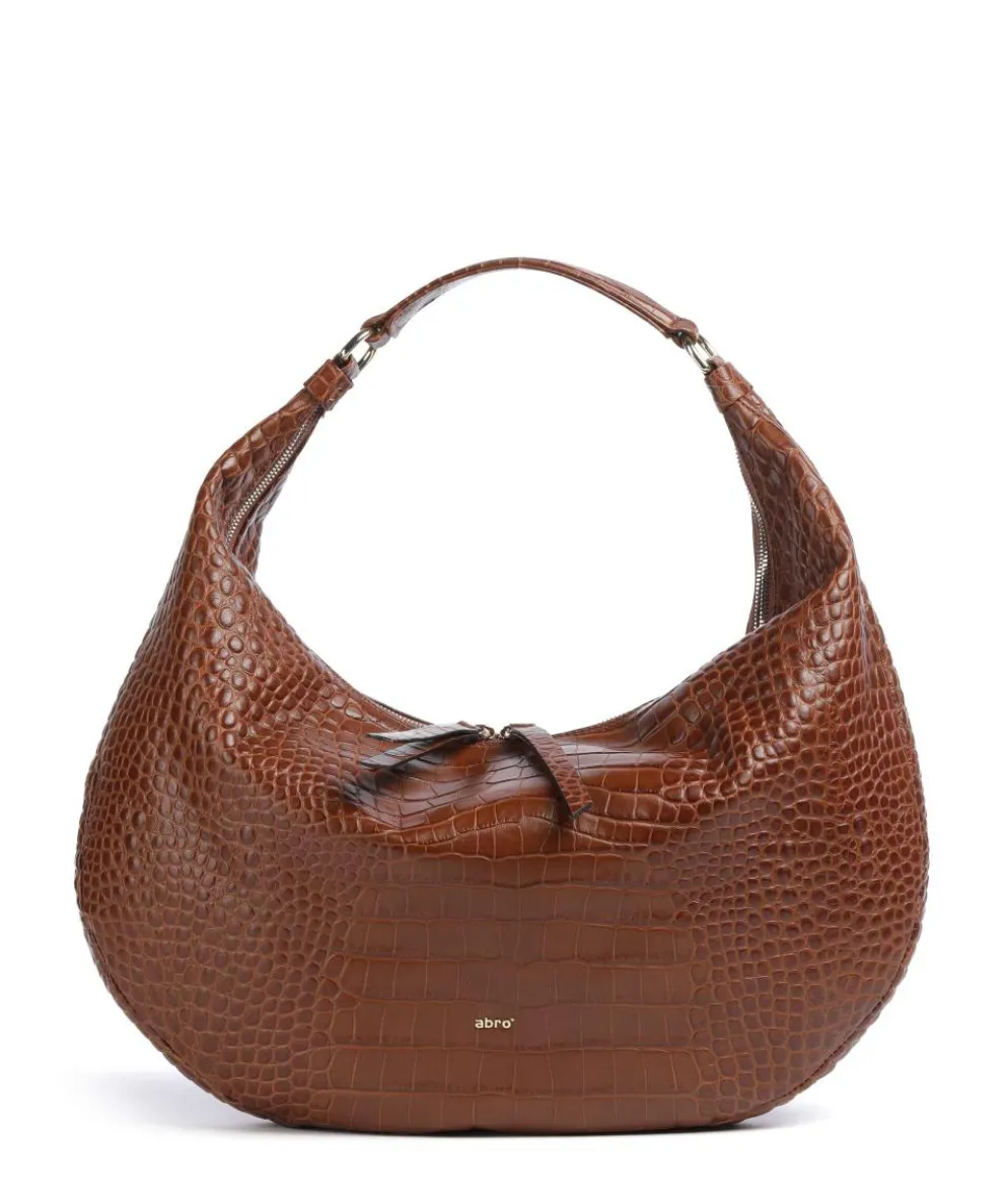 Cocco Mondial Nana Big Hobo bag embossed leather brown